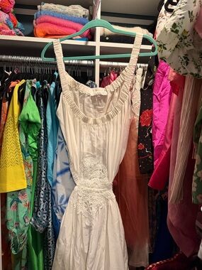 White maxi dress from Moda Operandi